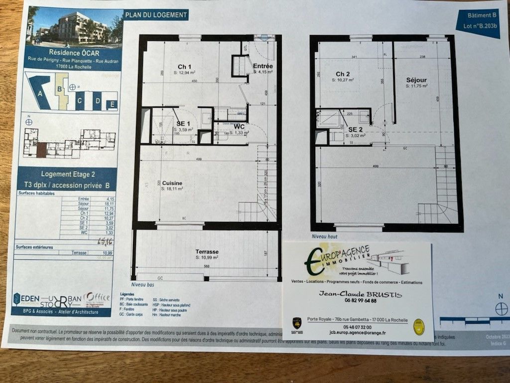 appartement 3 Pièces en vente sur LA ROCHELLE (17000)